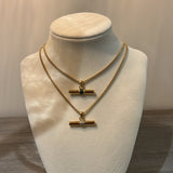 HERAN T Bar Necklaces