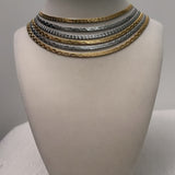 MAKDA Embossed Exquiste Flat Necklace