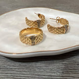 EMRIE Earrings and Matching Rings