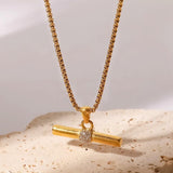 HERAN T Bar Necklaces