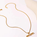 HERAN T Bar Necklaces