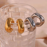 KIKI Chunky Hoops 18K Gold/Silver Plated Stainless Steel