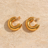 MIKKA 18K Gold AND Silver Plated Hoops