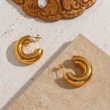 MIKKA 18K Gold AND Silver Plated Hoops