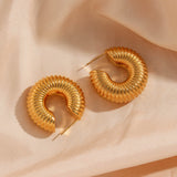 SARITA 18K Gold Plated Hoops