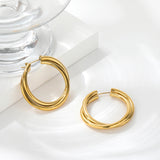 MIMI Gold Plated Twisted Hoops
