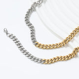 ABIY Gold Plated Mixed Tone Cuban Link Chain