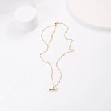 FIFI 18K Gold Plated T Bar Pendant