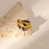 NADIA Mixed Tone 18k Gold Plated Rings