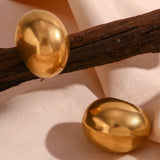 ALYA Moon Studs 18K Gold and Silver Plated Stainless Steel