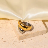 NADIA Mixed Tone 18k Gold Plated Rings