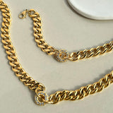 SOSI Anchor Pendant Cuban Chain