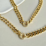 SOSI Anchor Pendant Cuban Chain