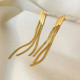GIA Tassel Chain Earring