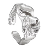 Molten Muse Silver Jewelry Set | Ring & Earrings