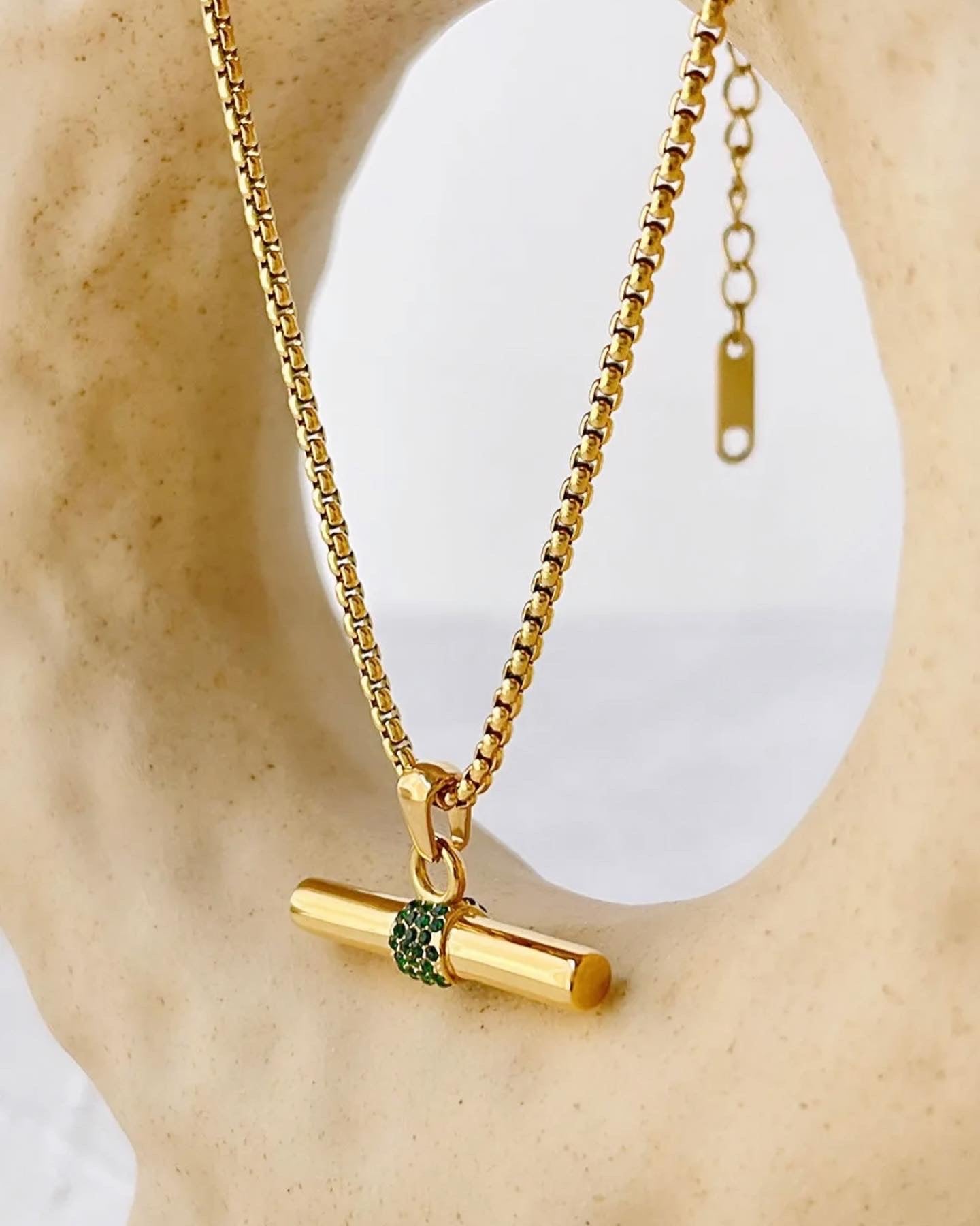 T Bar Necklace In Sterling Silver Or Gold Vermeil By Muru |  notonthehighstreet.com