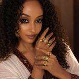 Amber Muse Adjustable Ring