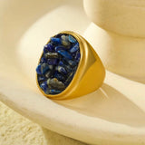 Amber Muse Lapis Ring