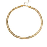 YERGGIE  18k Gold Plated Stainless Steel Foxtail Chain