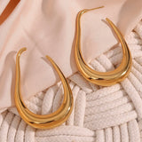 AVA 18K Gold/Silver Plated Earrings