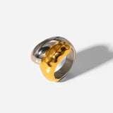 NADIA Mixed Tone 18k Gold Plated Rings
