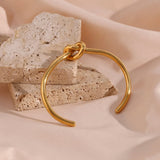 BECCA TWISTED 18K GOLD PLATED STAINLESS STEEL CUFF