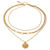 Helina Layered Coin Necklace