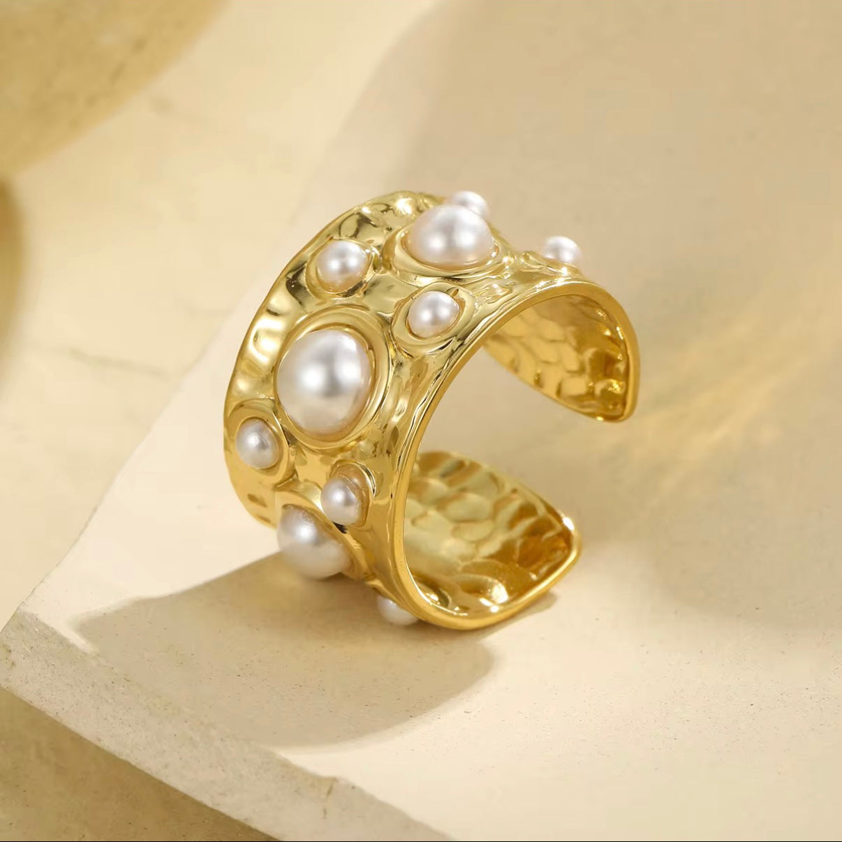 Amber Muse Adjustable Ring