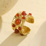 Amber Muse Adjustable Ring